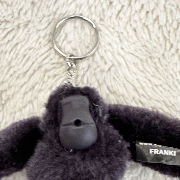 Kipling Franki Gorilla Deep Purple Monkey 6” Keychain Clip Plush - Picture 2 of 5
